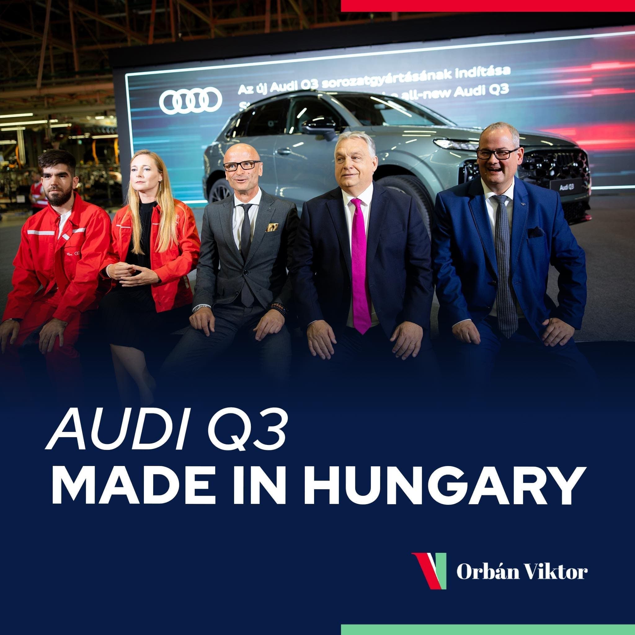 Győrben beindult az új Audi Q3 gyártása – Orbán Viktor is részt vett az ünneplésben