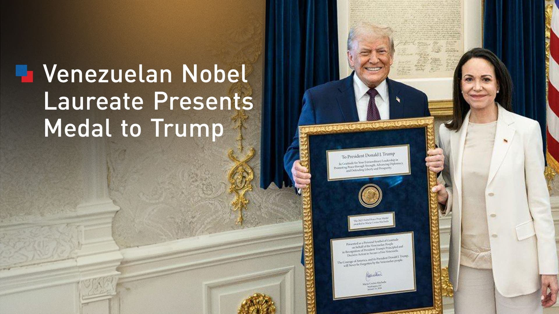 Történelmi gesztus - María Corina Machado átadta Nobel-békedíját Donald Trumpnak